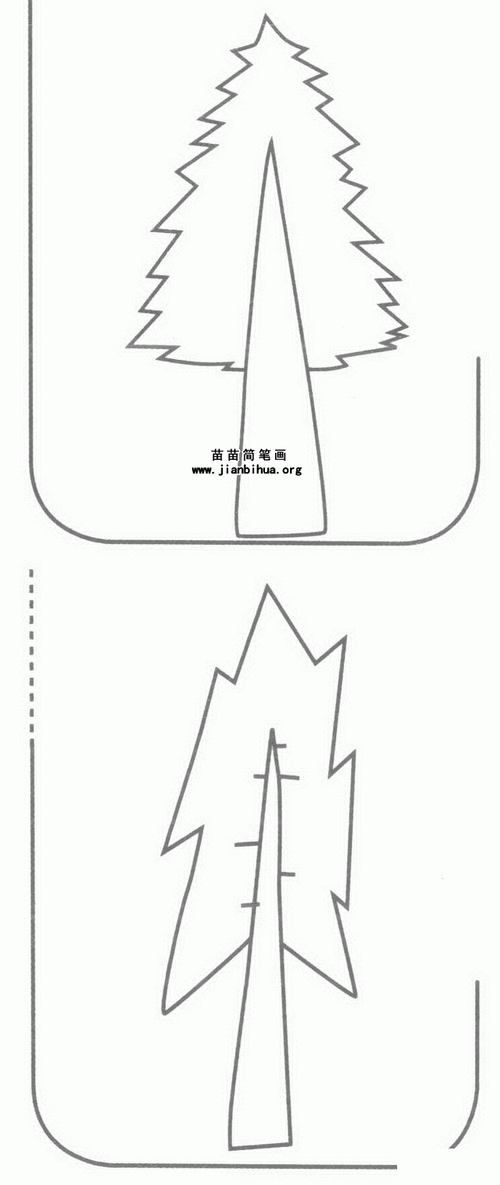 柏树怎么画简笔画 树木简笔画的几种常见画法？