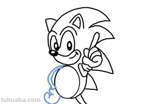 刺猬索尼克简笔画