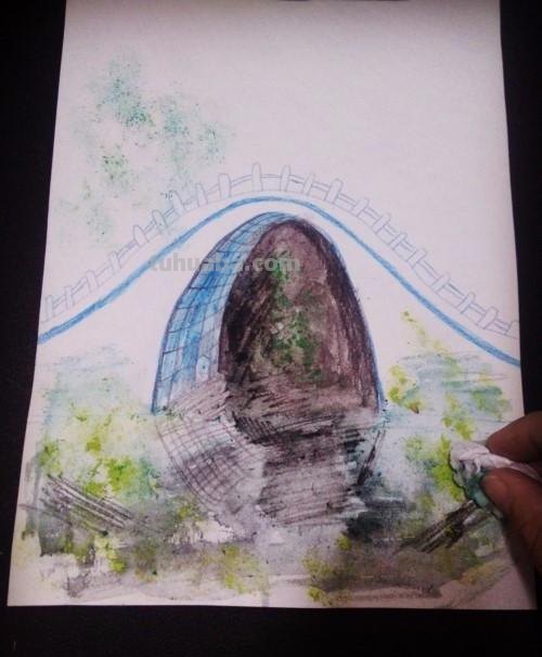 赵州桥彩铅怎么画视频 如何画赵州桥？