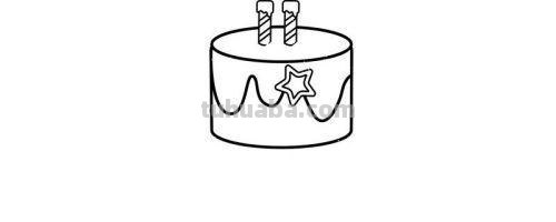 生日蛋糕简笔画 生日蛋糕简笔画带颜色