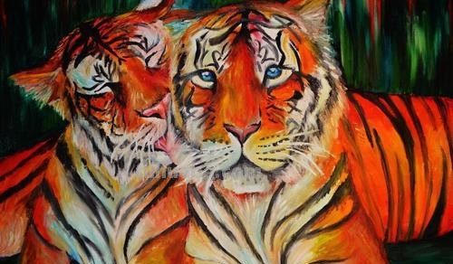 探秘色彩老虎及色彩老虎的画 