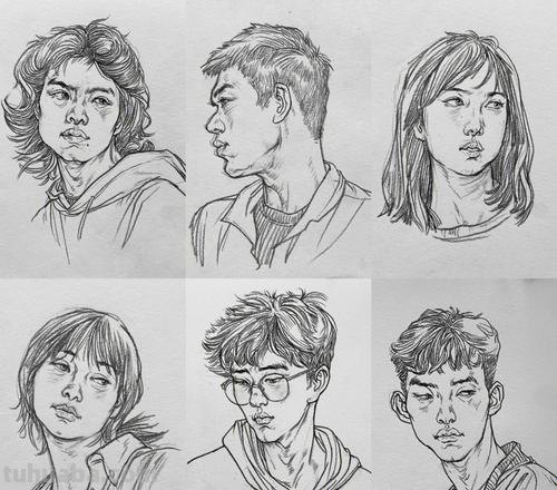 速写人简单 怎样画人物头像速写？