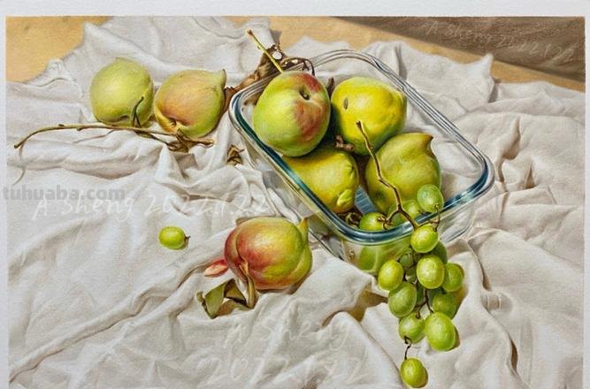 彩铅水彩静物怎么画 水彩静物范画步骤？