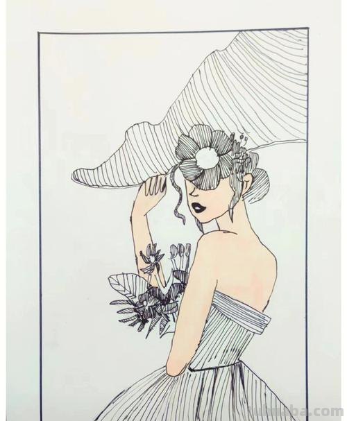 动漫人物，创意素描，黑白彩色线描，组合创意简笔画96张少儿绘画