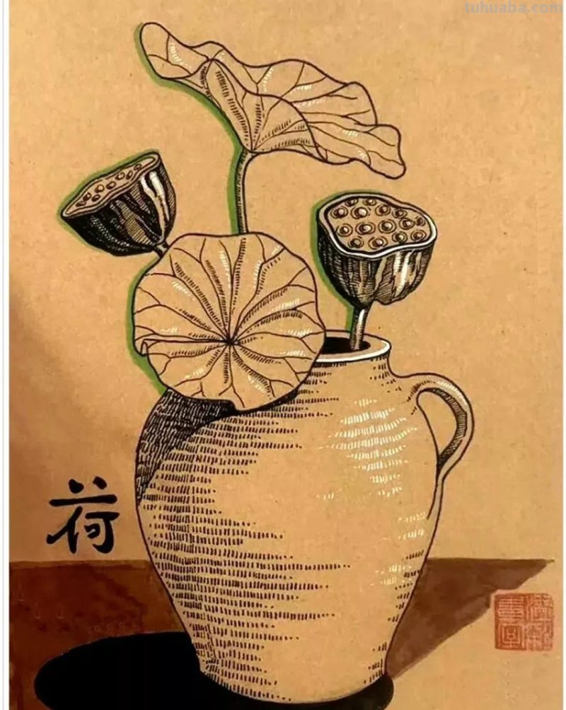 动漫人物，创意素描，黑白彩色线描，组合创意简笔画96张少儿绘画