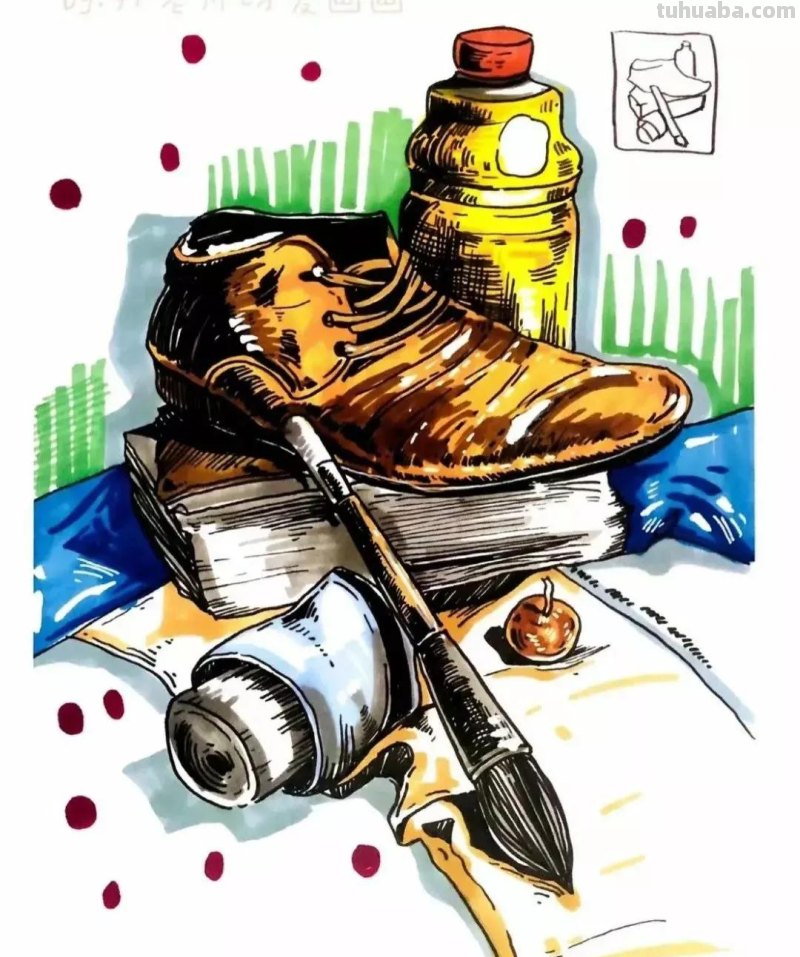 动漫人物，创意素描，黑白彩色线描，组合创意简笔画96张少儿绘画