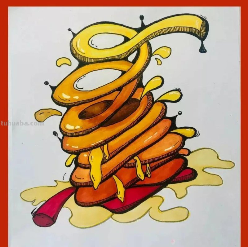 动漫人物，创意素描，黑白彩色线描，组合创意简笔画96张少儿绘画