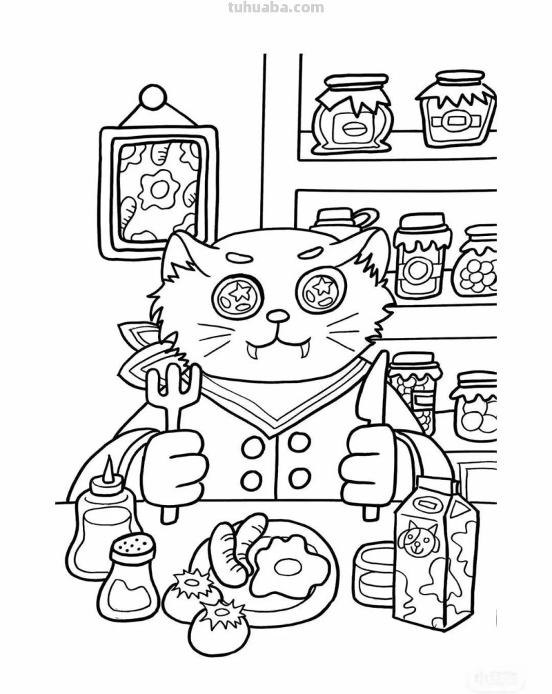 动漫人物，创意素描，黑白彩色线描，组合创意简笔画96张少儿绘画