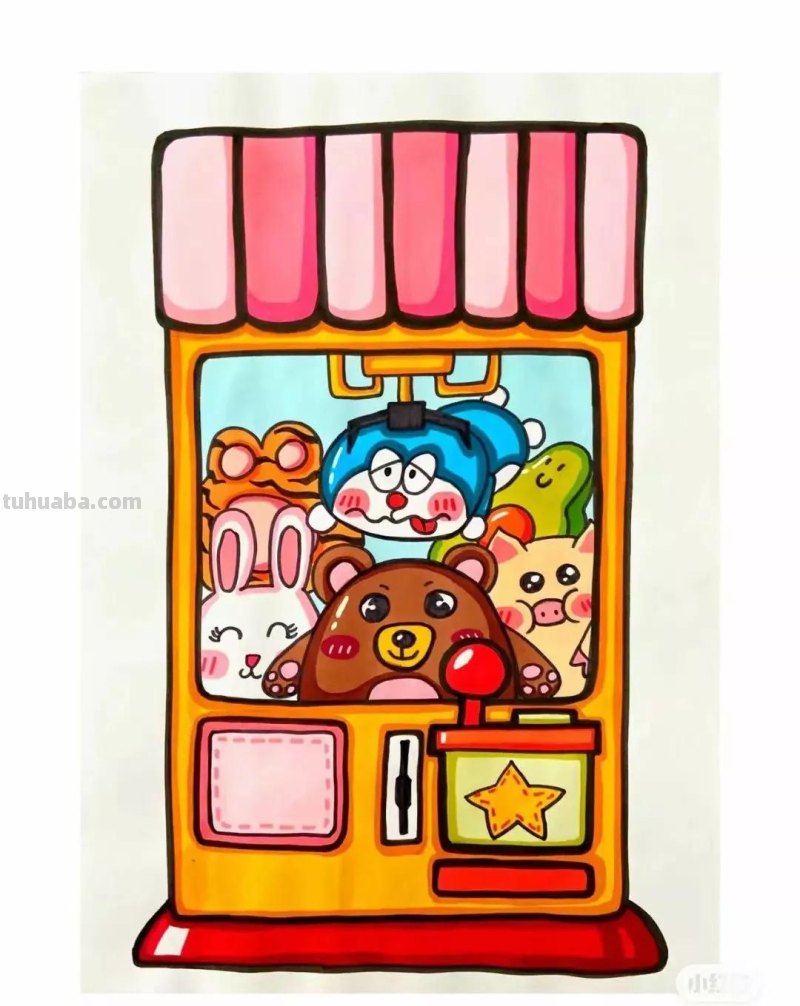 动漫人物，创意素描，黑白彩色线描，组合创意简笔画96张少儿绘画