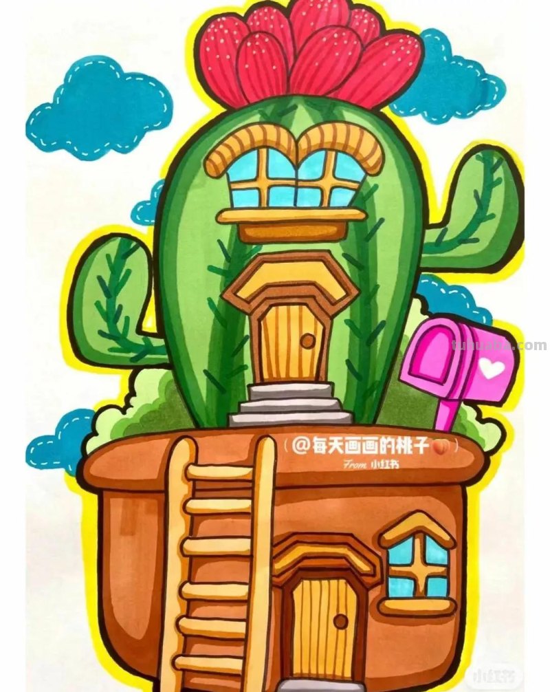 动漫人物，创意素描，黑白彩色线描，组合创意简笔画96张少儿绘画