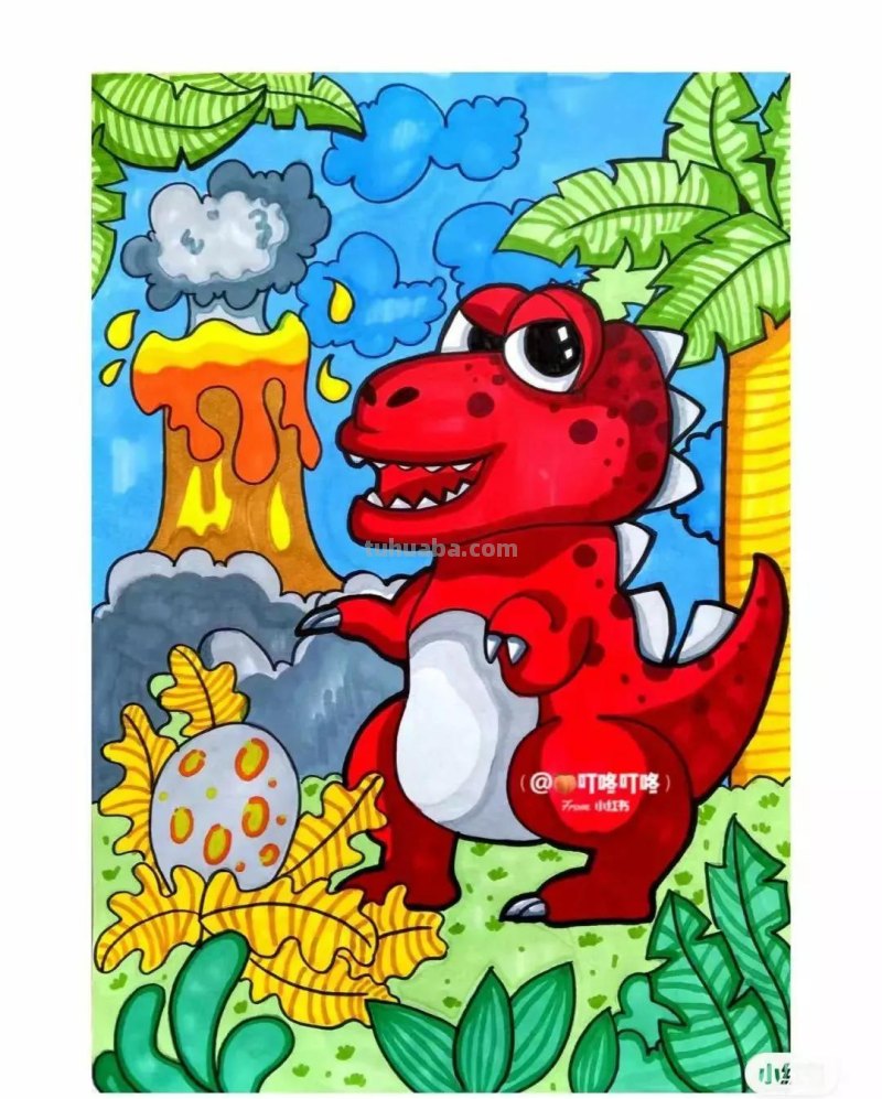 动漫人物，创意素描，黑白彩色线描，组合创意简笔画96张少儿绘画