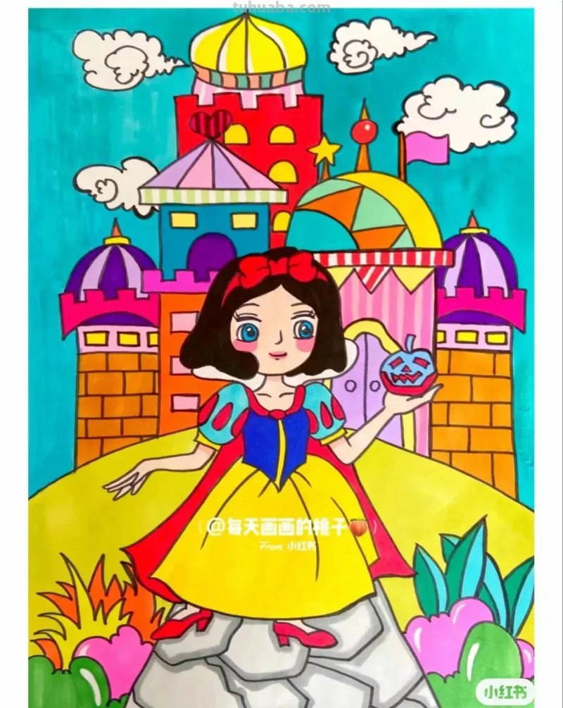 动漫人物，创意素描，黑白彩色线描，组合创意简笔画96张少儿绘画