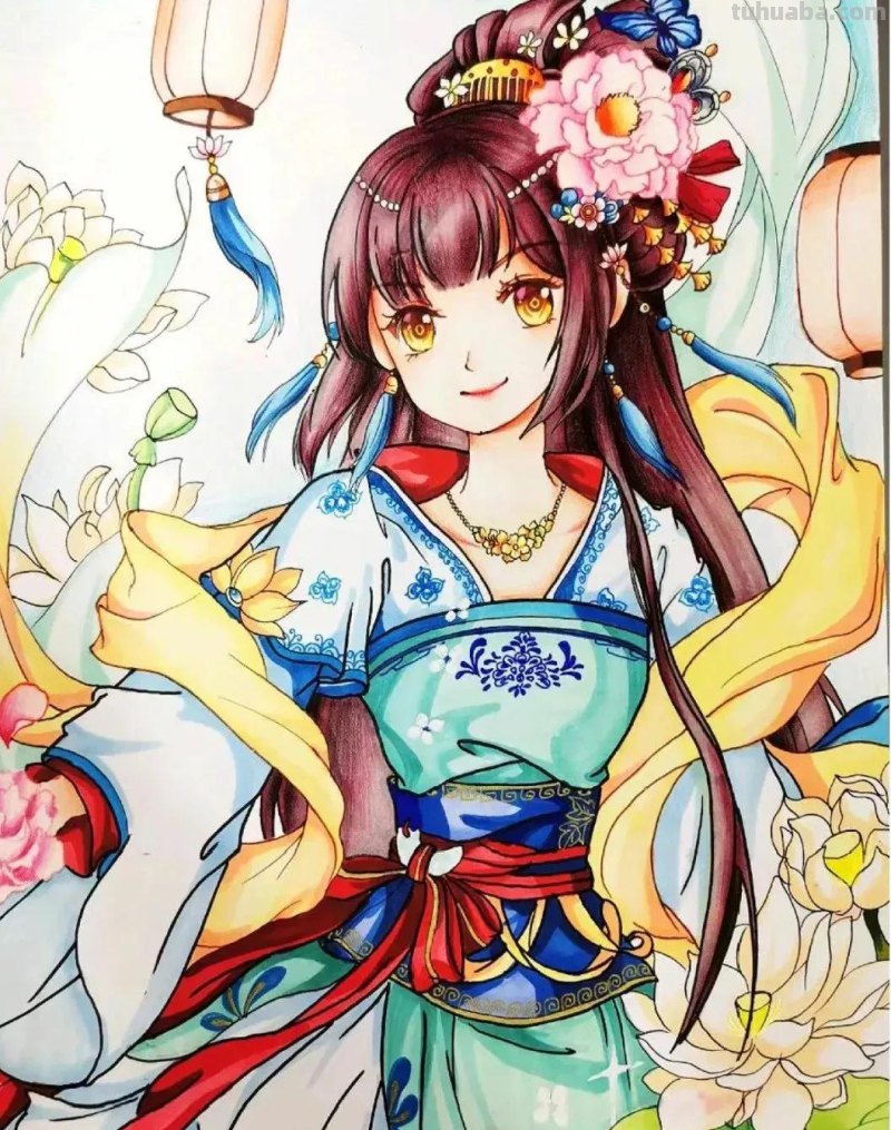 动漫人物，创意素描，黑白彩色线描，组合创意简笔画96张少儿绘画