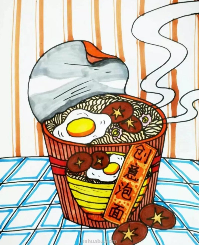 动漫人物，创意素描，黑白彩色线描，组合创意简笔画96张少儿绘画