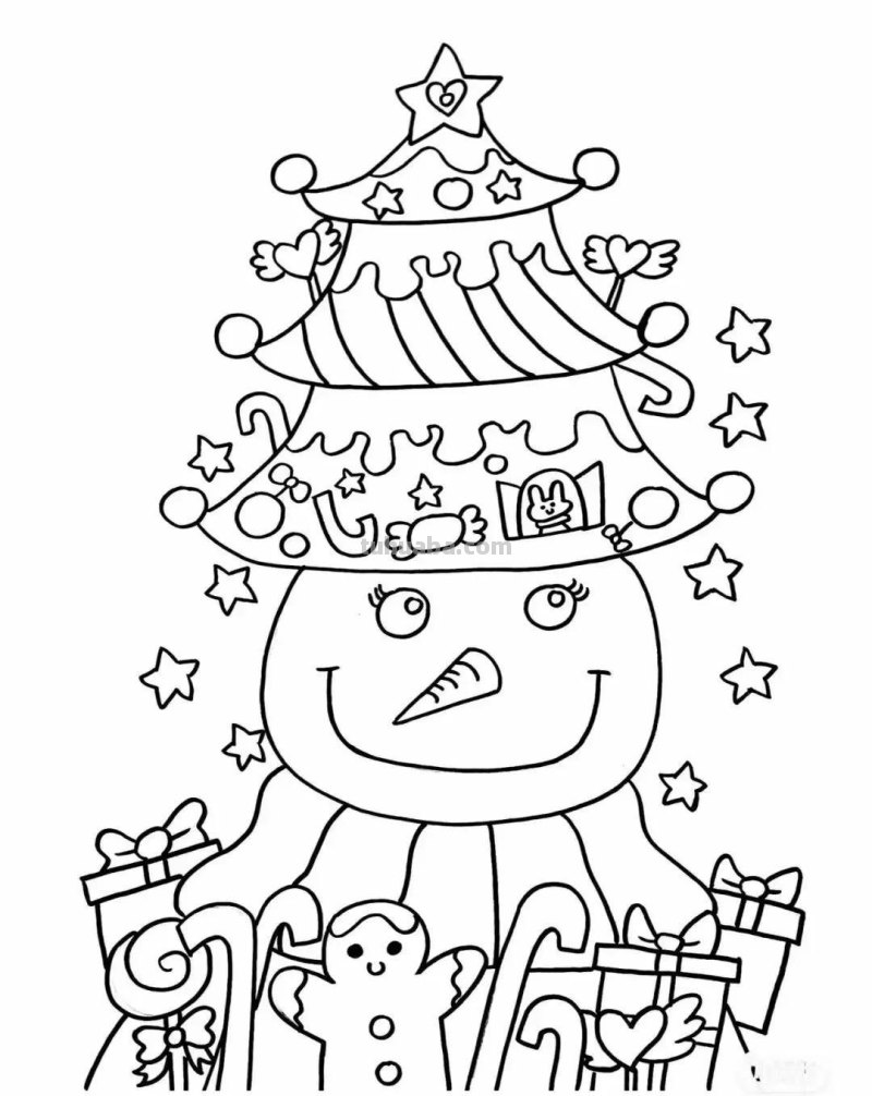 动漫人物，创意素描，黑白彩色线描，组合创意简笔画96张少儿绘画