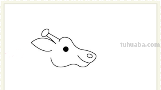 简单长颈鹿怎么画