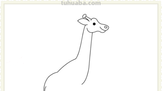 简单长颈鹿怎么画