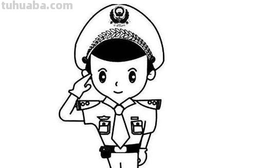 简笔画警察怎么画 禁毒漫画用简笔画怎么画?
