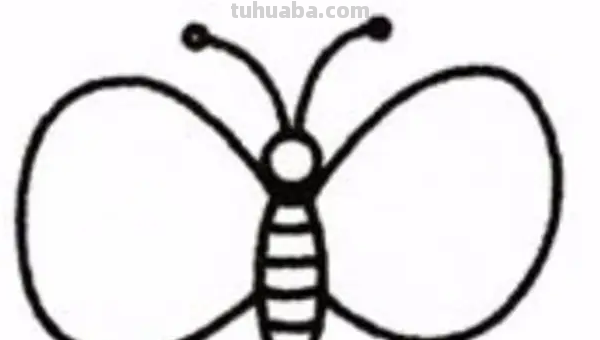 蝴蝶的简笔画怎么画