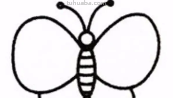 蝴蝶的简笔画怎么画