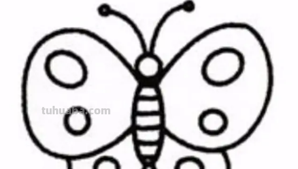蝴蝶的简笔画怎么画