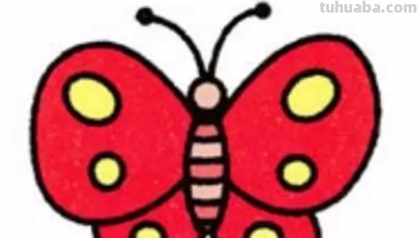蝴蝶的简笔画怎么画