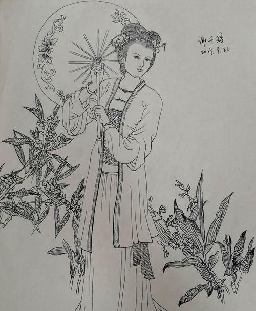 毛笔式速写 速写白描有什么方法？