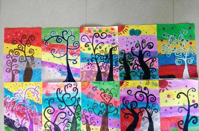 大树色彩及大树色彩画：探究大树色彩的魅力 