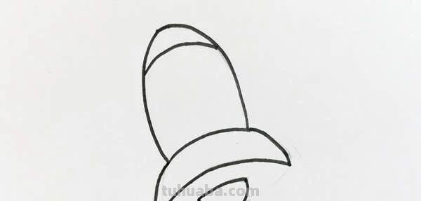 每天学一幅简笔画-宇宙飞船简笔画步骤图片教程