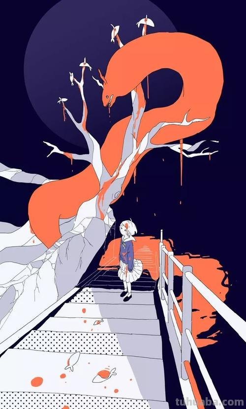 明快色彩构成图片，让二次元世界更加生动 