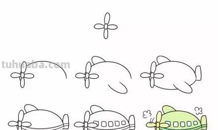 暑期学习简笔画-交通工具简笔画