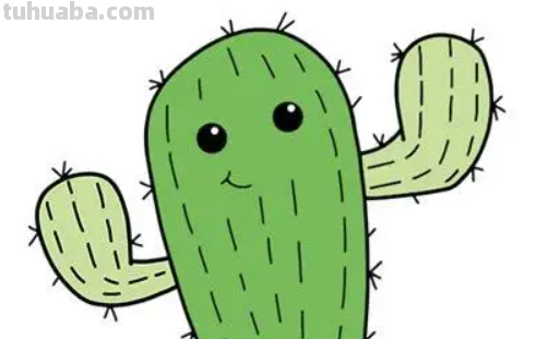 仙人掌怎么画?