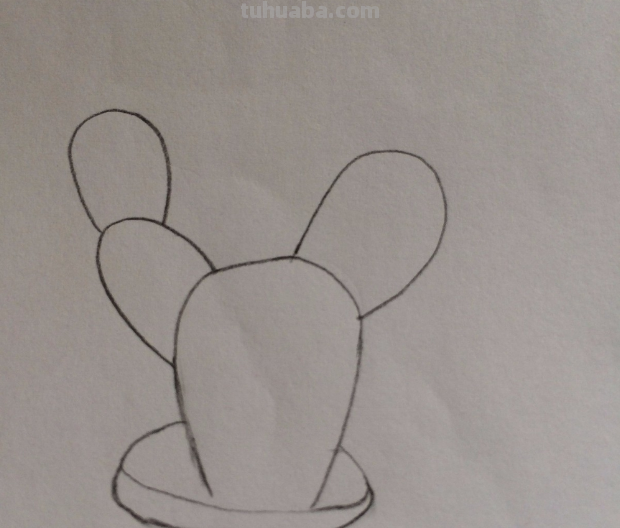 如何画出一个仙人掌