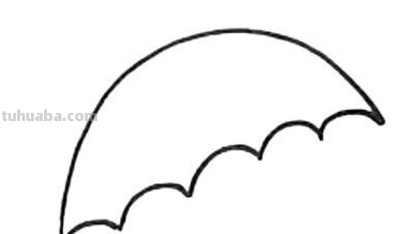 怎么画伞 怎么画伞