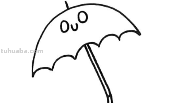 怎么画伞 怎么画伞