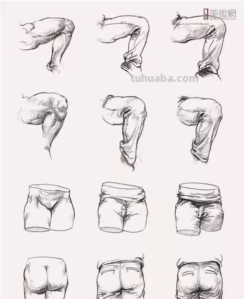 裤子速写画技巧 速写褶皱裤子万能公式？