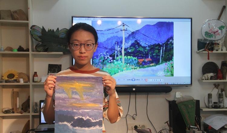 如何用水粉调出美丽的风景色彩及天空色彩？ 