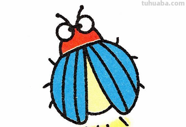 萤火虫简笔画 萤火虫简笔画简单又好看
