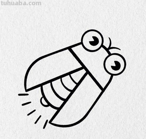 萤火虫简笔画 萤火虫简笔画简单又好看