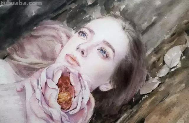 淡雅清透少女水彩手绘 - 柏杨人物绘画集