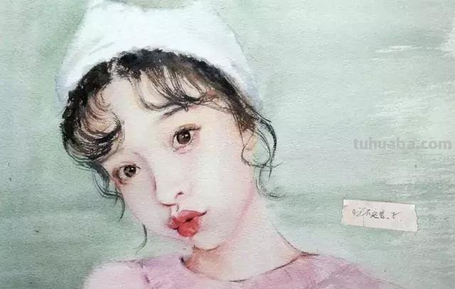 淡雅清透少女水彩手绘 - 柏杨人物绘画集