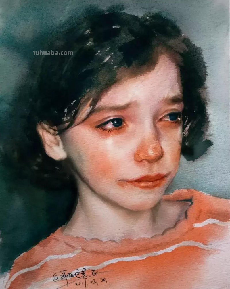 淡雅清透少女水彩手绘 - 柏杨人物绘画集