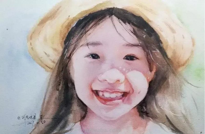 淡雅清透少女水彩手绘 - 柏杨人物绘画集