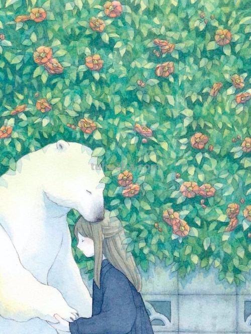 一组清新治愈的水彩手绘插画作品，每一个画面都很温暖