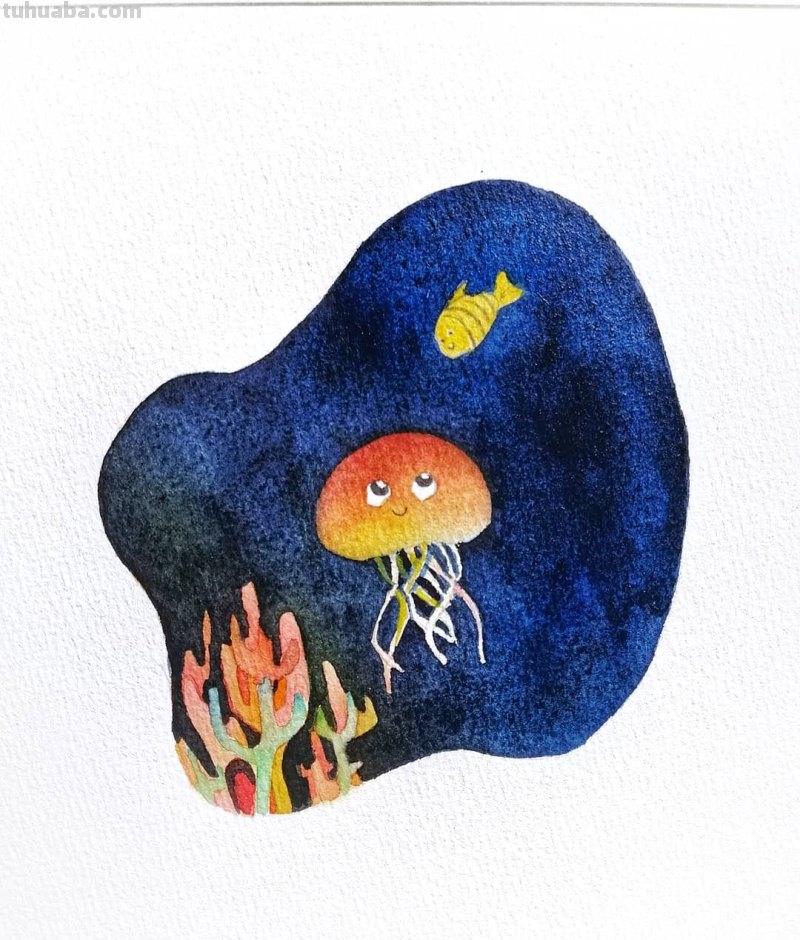 简单水彩小插画 这样的水彩作品 才适合新手 简单水彩小插画 这样的水彩作品 才适合新手