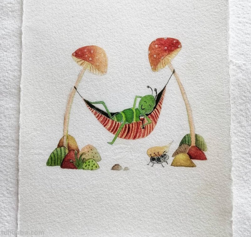 简单水彩小插画 这样的水彩作品 才适合新手 简单水彩小插画 这样的水彩作品 才适合新手