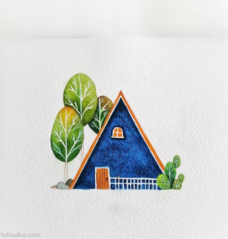 简单水彩小插画 这样的水彩作品 才适合新手 简单水彩小插画 这样的水彩作品 才适合新手