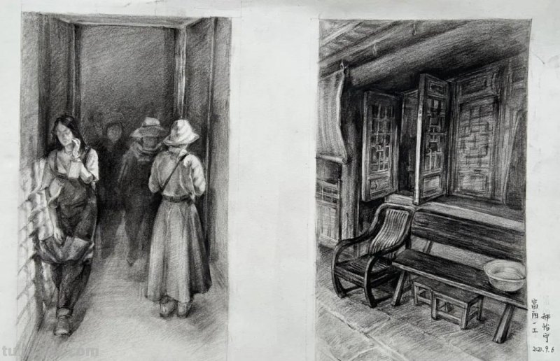 厚一学堂21届一批下乡写生速写优秀作品 厚一学堂21届一批下乡写生速写优秀作品