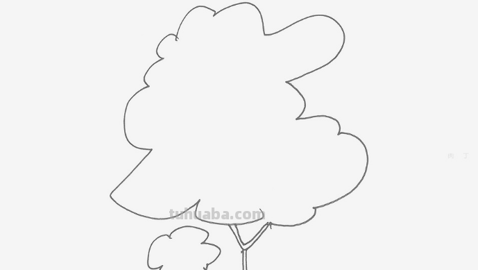 大树怎么画简单