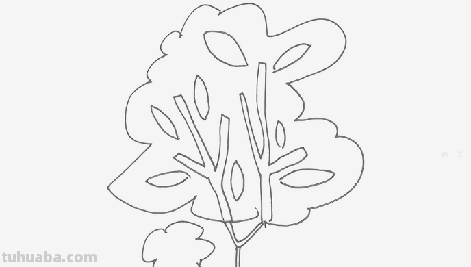 大树怎么画简单